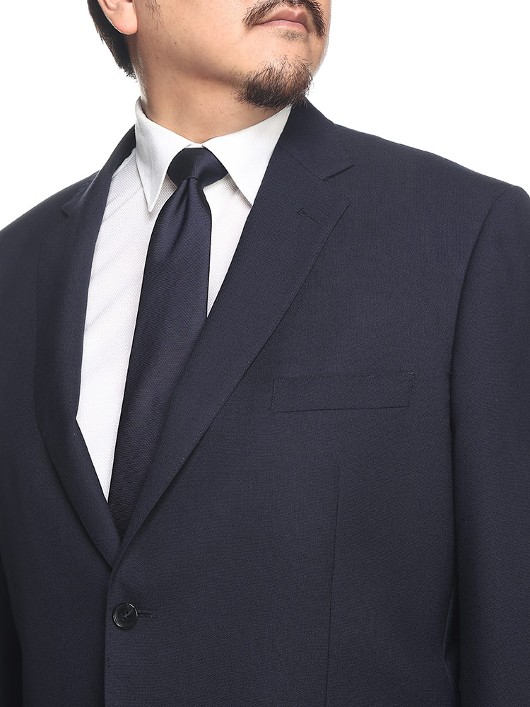 大きいサイズ メンズ B＆T CLUB (ビーアンドティークラブ) シングル ウエストアジャスター ツーパンツ スーツ【ワンタック アジャスター片側±3cm（両側合計±6cm）調整可能　3L 4L 5L 6L 7L 8L KB体 KBE体 2KE体】 スーツ シングルスーツ 2本パンツ 23AWBT1013T