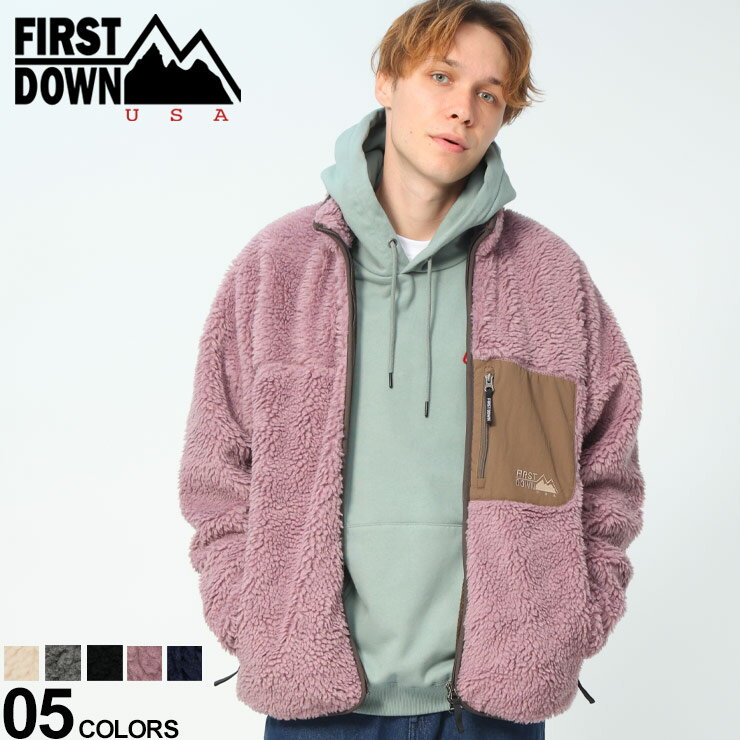 ファーストダウン フリース ボアジャケット ボアフリースジャケット FIRST DOWN メンズ ユニセックス もこもこ 秋服 冬服 アウトドア F542015