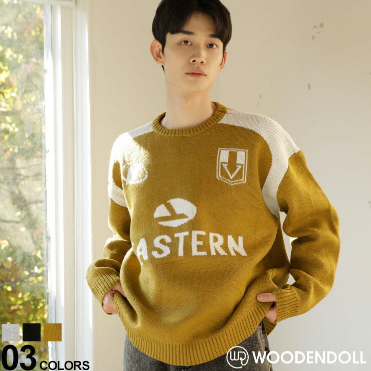 ウッディンドール ニット ゲームシャツ 韓国系 セーター サッカー WOODEN DOLL シャツ セリエA メンズ レディース rgc_knit