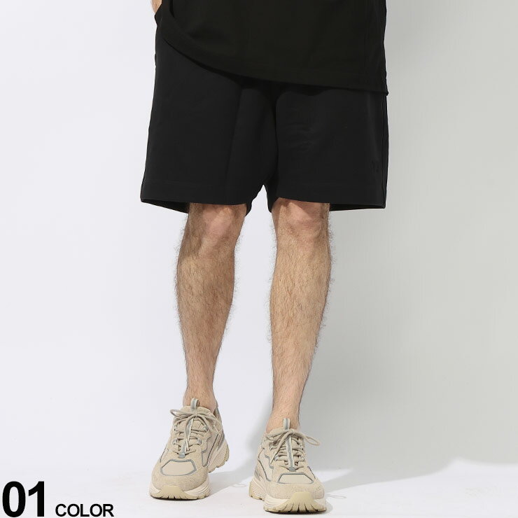 Y-3 (ワイスリー) 裏毛 ワンポイントロゴ ウエストコード ショートパンツ Y3IV5576 ブ