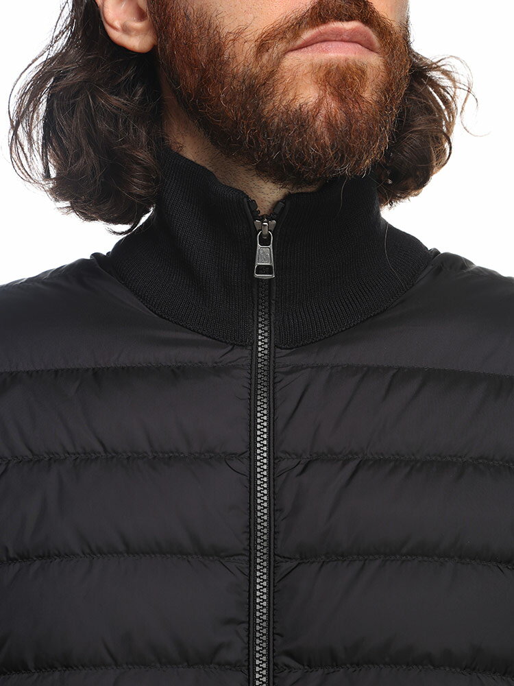 モンクレール MONCLER フロントダウン フルジップ ニット ジャケット MC9B50700A9341 ブランド メンズ 男性 アウター ジャケット スタンド ダウン