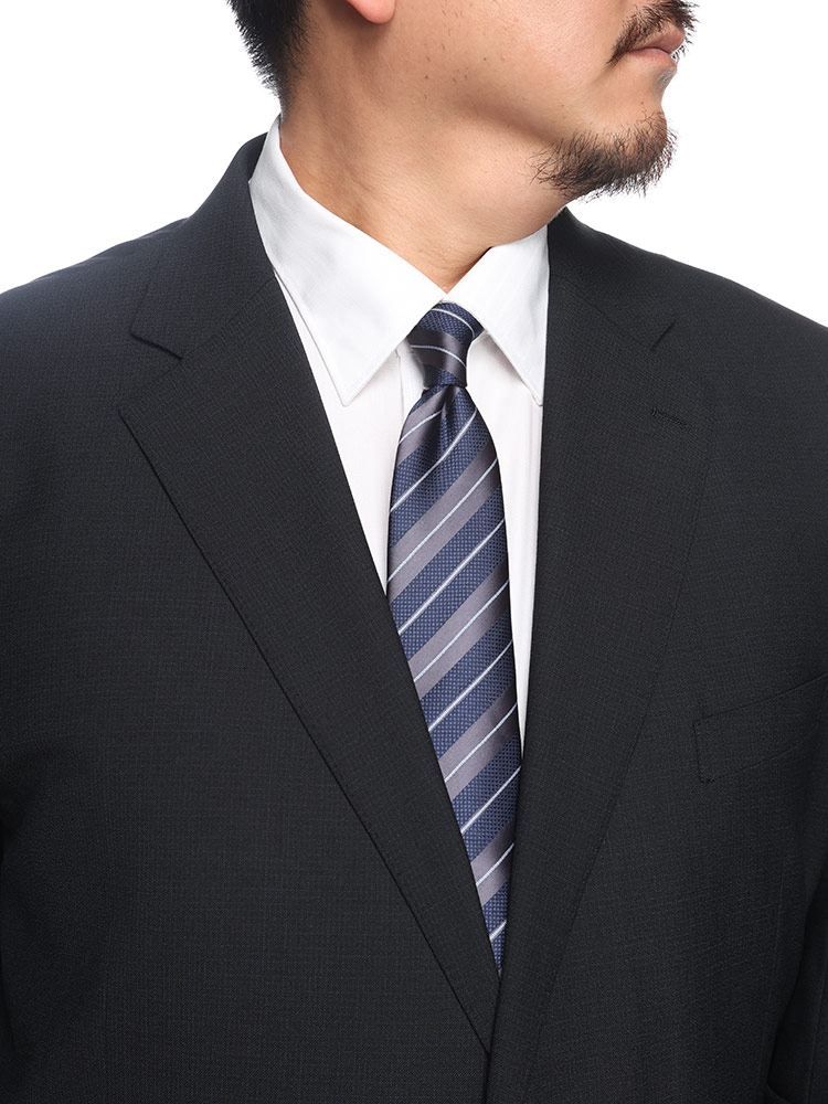 B＆T CLUB (ビーアンドティークラブ) HYBRIDBIZ SUPERMOVE ウエストアジャスター シングル 2つ釦 ツーパンツ スーツ 6124150T 大きいサイズ メンズ ビジネス スーツ 2本パンツ 楽