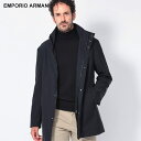エンポリオアルマーニ EMPORIO ARMANI スタンドカラー フルジップ ハーフコート EA8N1L811NAZAZ ブランド メンズ 男性 アウター コート ビジネス フォーマル ロング
