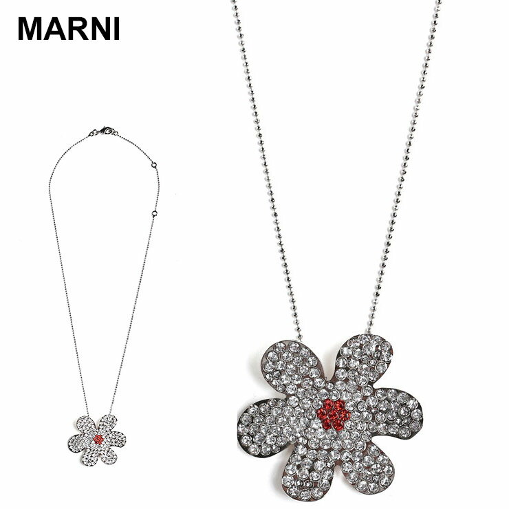 マルニ MARNI デイジー ボールチェーン ネックレス MALCOMV0488A0 ブランド レディース ネックレス アクセサリー シルバー ギフト プレゼン...