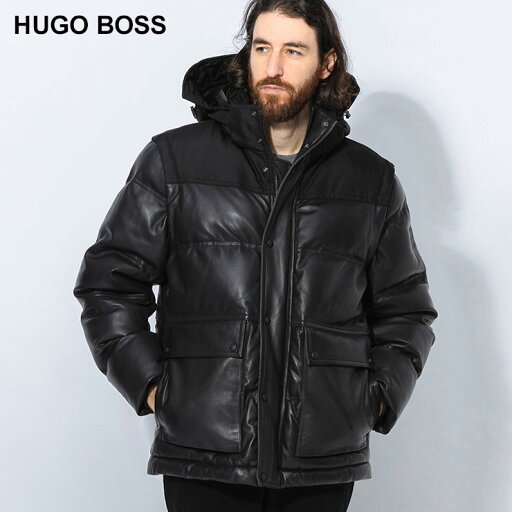 ヒューゴボス HUGO BOSS 3WAY 袖&フード着脱 ラムレザー パファージャケット HBO50522219 ブランド メンズ 男性 アウター ジャケット ブルゾン 中綿 ベスト ヒューゴボス HUGO BOSS 3WAY 袖&フード着脱 ラムレザー パファージャケット HBO50522219 ブランド メンズ 男性 アウター ジャケット ブルゾン 中綿 ベスト