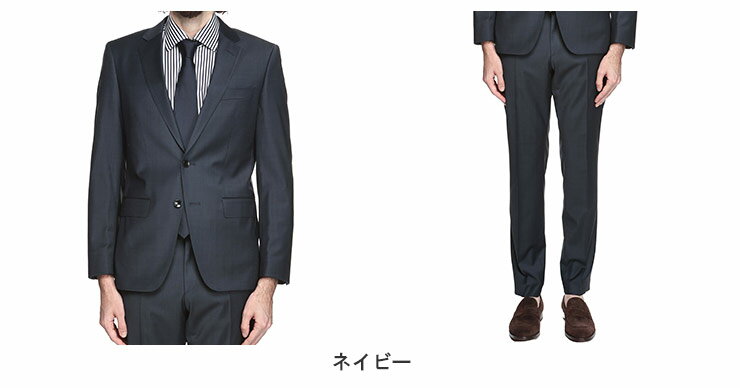ヒューゴボス HUGO BOSS ストレッチ ウール混 シングル2ツ釦 ノータック スーツ HBHG10267755P ブランド メンズ 男性 ビジネス フォーマル スーツ