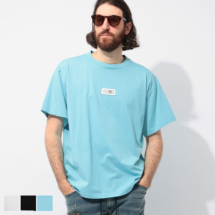 乐天商城 - エムエムシックス メゾン マルジェラ MM6 Maison Margiela Numeric シグネチャー ワンポイントロゴ 半袖 Tシャツ MM6GC0033S24312 ブランド メンズ トップス Tシャツ デザイン ロゴ 半袖