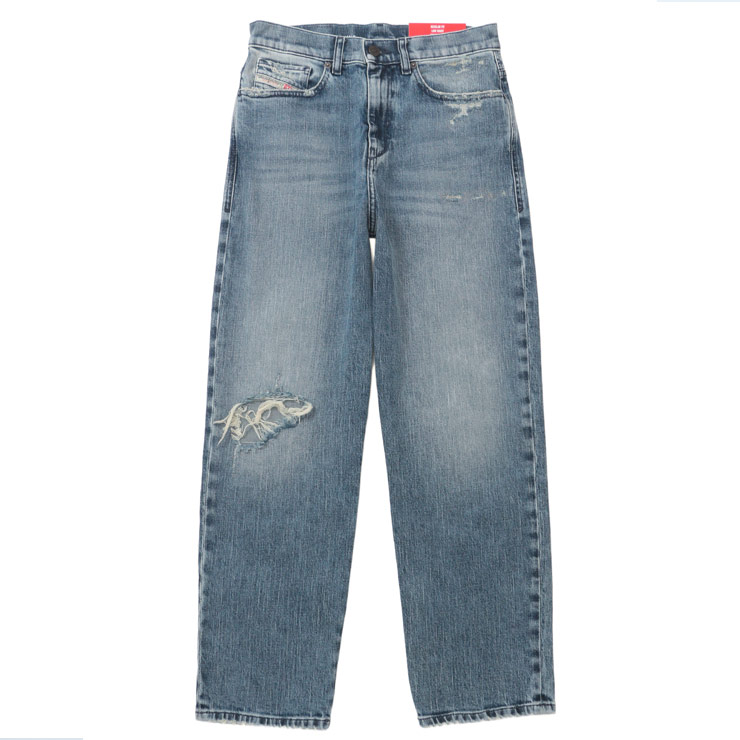 乐天商城 - ディーゼル DIESEL 5ポケット ジップフライ レギュラー デニム パンツ D-AIR DSLA0361809L34 ブランド レディース ボトムス ジーンズ デニム テーパード