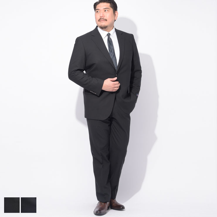 HYBRIDBIZ (ハイブリッドビズ) 2WAYストレッチ ウォッシャブル シングル ウエストアジャスター ツーパンツ スーツ 5125151T 大きいサイズ メンズ ビジネス スーツ シングルスーツ 洗える 2本パンツ