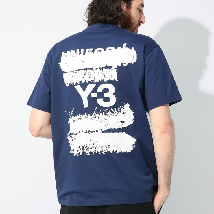 ワイスリー Y-3 U グラフィック バックロゴ クルーネック 半袖 Tシャツ U GFX Y3JM7816 ブランド メンズ 男性 トップス Tシャツ ティーシャツ Tee コットン プリントT