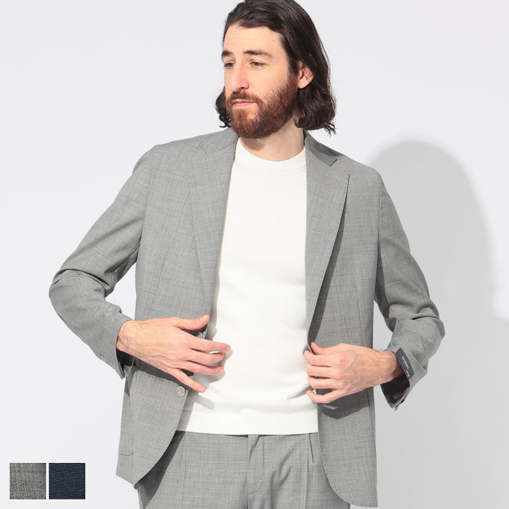 Rakuten - バルバ BARBA ウール混 無地 シングル ジャケット BARBU450100113 ブランド メンズ 男性 アウター ジャケット テーラード フォーマル ビジカジ