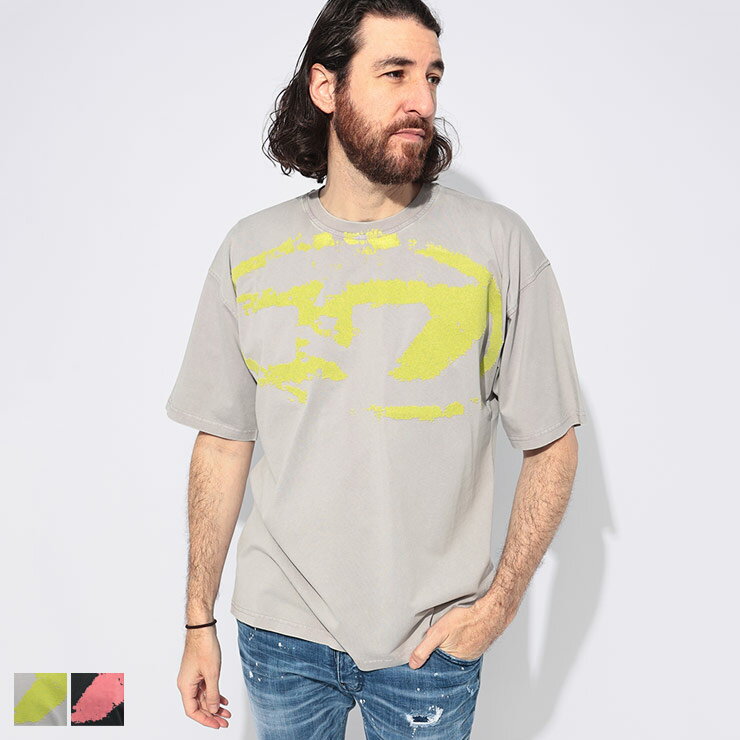 乐天商城 - ディーゼル DIESEL ウォッシュオバールD クルーネック 半袖 Tシャツ DSA169110TKAB ブランド メンズ 男性 トップス Tシャツ コットン プリント 春 夏