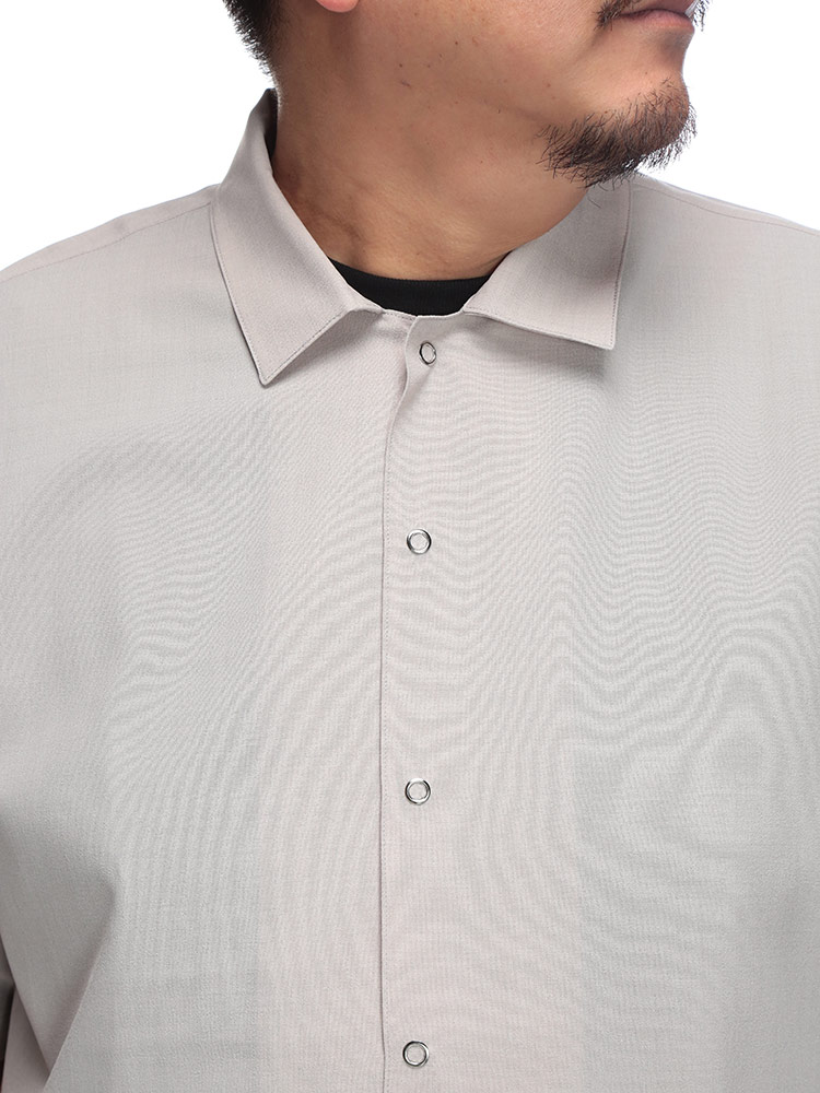 Hampton wear (ハンプトンウェア) 無地 ドライ 軽量 ストレッチ ポケット付き エステルファイバー 半袖 オーバーシャツ HPW25230 大きいサイズ メンズ トップス シャツ 半袖 吸水速乾 消臭 デオドラント 軽量