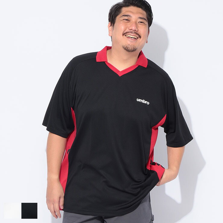 Rakuten - UMBRO (アンブロ) 吸水速乾 UV対策 半袖 フットボールゲームシャツ UM3038 大きいサイズ メンズ トップス Tシャツ 半袖 スポーツ アウトドア 春 夏