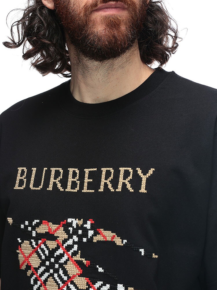 バーバリー BURBERRY クロスステッチ EKD コットン クルーネック 半袖 Tシャツ BB8109021 ブランド メン h-zenmall-10092324 原宿ゼンモール サンプル画像3