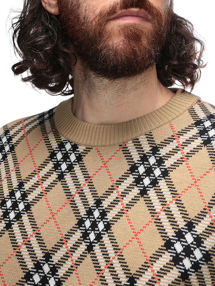 バーバリー BURBERRY チェック ウールブレンド クルーネック セーター BB8111379 ブランド メンズ 男性 トッ h-zenmall-10092338 原宿ゼンモール サンプル画像3