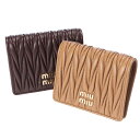 ミュウミュウ MIU MIU マテラッセ レザー 二つ折り財布 MIU5MV204AFPP ブランド レディース 財布 ウォレット 二つ折り