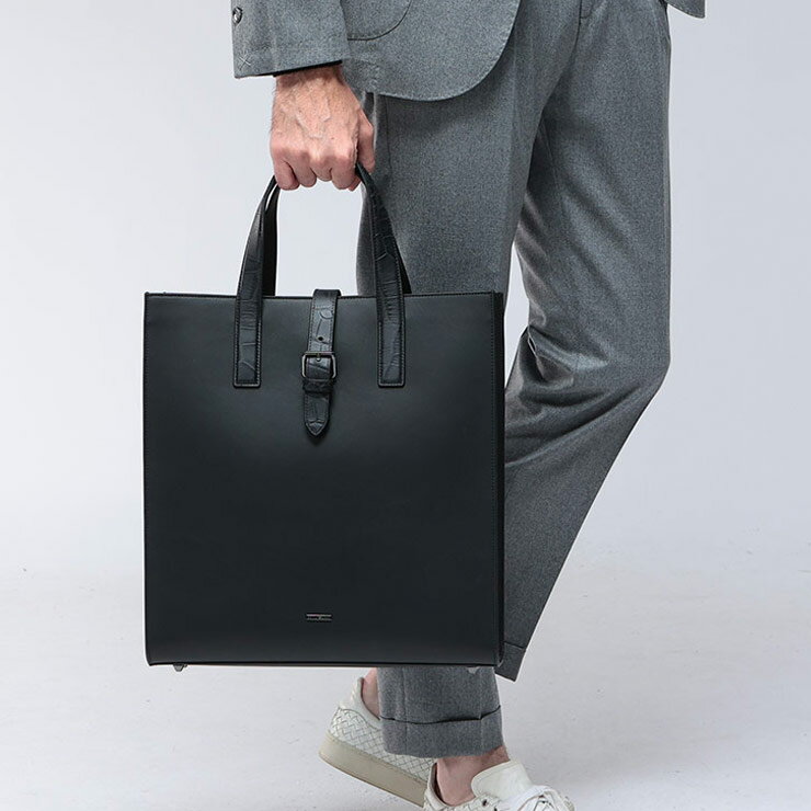 エンポリオアルマーニ EMPORIO ARMANI レザーショッパー クロコダイルプリントハンドル EAEM2647AF19384 ブランド メンズ 男性 バッグ 鞄 ビジネス ブリーフケース