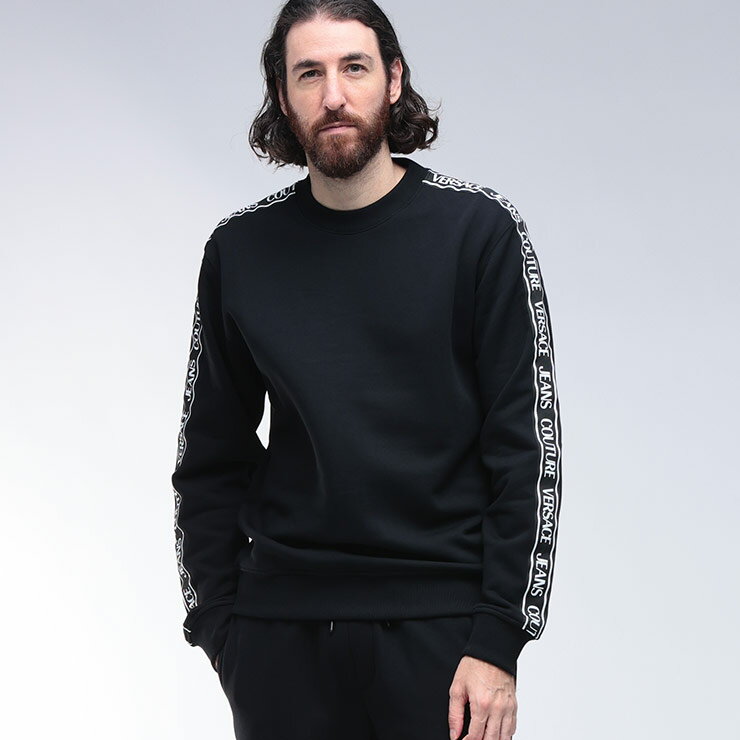 ヴェルサーチェ ジーンズ クチュール VERSACE JEANS COUTURE 裏起毛 サイドライン クルーネック トレー..