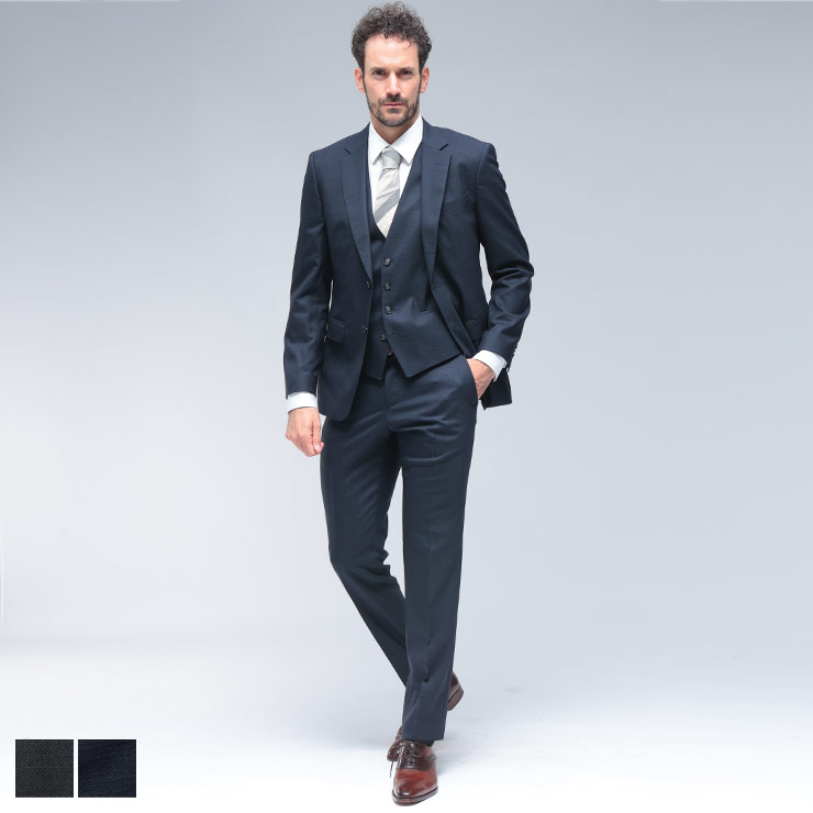 ヒューゴボス HUGO BOSS スリムフィット シングル二つ釦 ノータック スリーピース スーツ SLIM FIT HBHG10272865P ブランド メンズ 男性 スーツ シングル ビジネス