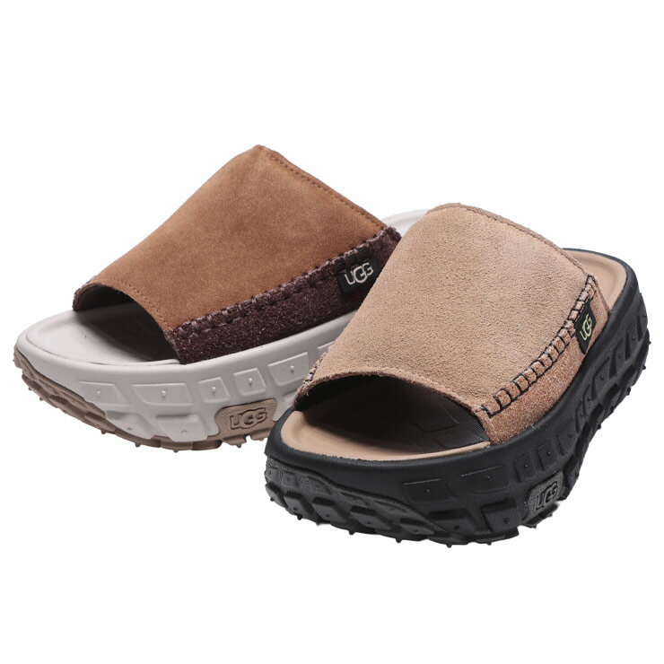 Rakuten - アグ サンダル 靴 UGG レディース スエードアッパー 軽量ソール スライドサンダル Venture Daze Slide 厚底 フラット UGGL1152680 ブランド シンプル 大人 カジュアル