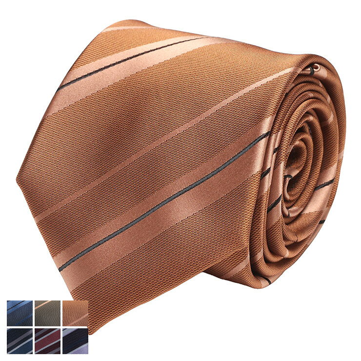 HYBRIDBIZ (ハイブリッドビズ) エコペット ノンアイロン ストライプ柄 ネクタイ 防シワ 洗える 弱撥水 25AWHYBBT2 大きいサイズ メンズ ビジネス ネクタイ 防シワ 洗える 弱撥水