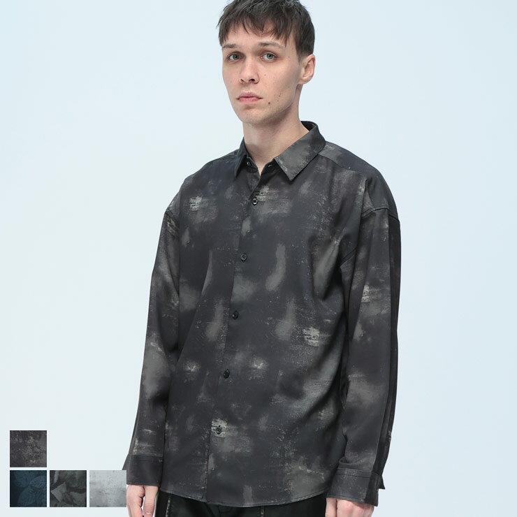 Rakuten - NAIVE MAGIC (ナイーブマジック) ルーズサイズ 長袖 総柄シャツ NM26SP03 メンズ レディース ユニセックス トップス シャツ 長袖シャツ カジュアルシャツ long_shirt