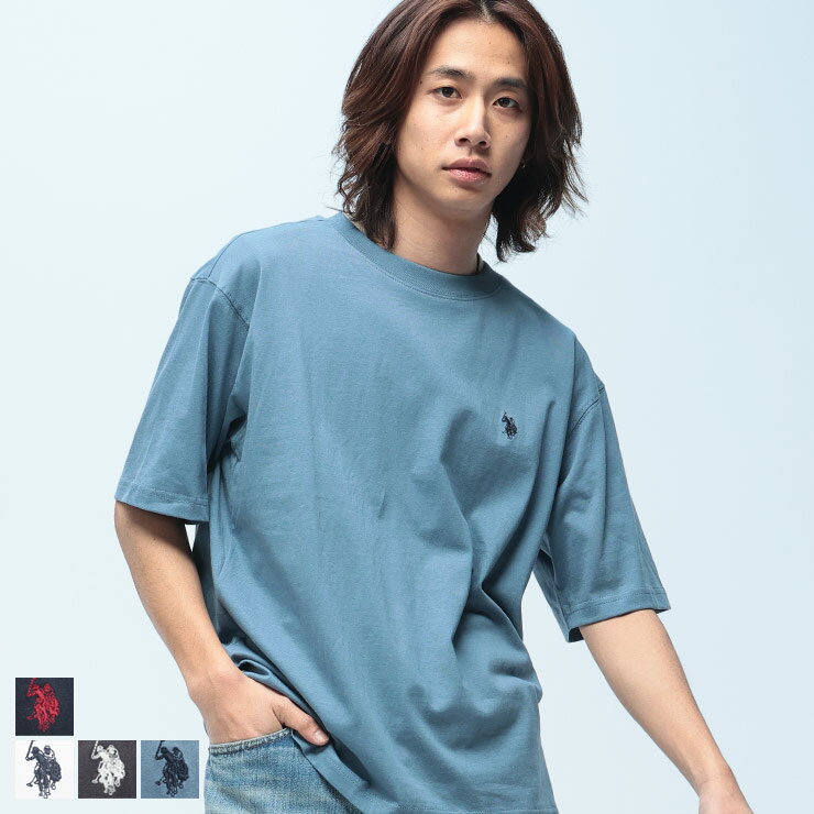 Rakuten - Tシャツ 半袖 メンズ ワンポイント クルーネック シャツ トップス コットン シンプル 春 夏 U.S. POLO ASSN. (ユーエスポロアッスン) PLM61206