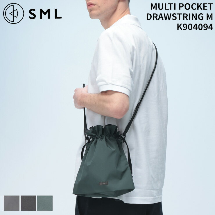 SML (エスエムエル) 巾着バッグ 撥水 テフロン MULTI POCKET DRAWSTRING M ショルダーバッグ ミニバッグ ドローストリングバッグ K904094