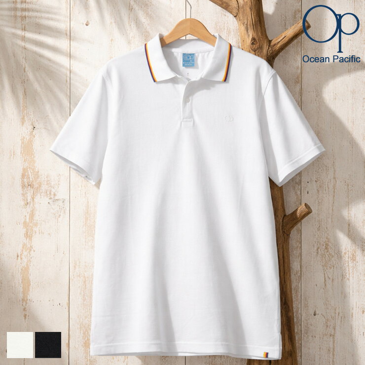 Rakuten - OCEAN PACIFIC (オーシャンパシフィック) ポロシャツ 半袖 ラインリブ ワンポイント シャツ 515121 ユニセックス