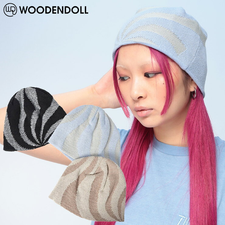 Rakuten - WOODENDOLL (ウッディンドール) ニットキャップ マーブル ジャガード ニット ビーニー 帽子 キャップ WD26SS033 ユニセックス
