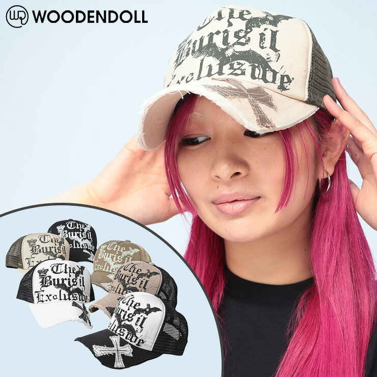 Rakuten - WOODENDOLL (ウッディンドール) キャップ Y2K ハーフメッシュ ダメージ加工 帽子 ベースボールキャップ WD26SS063 ユニセックス