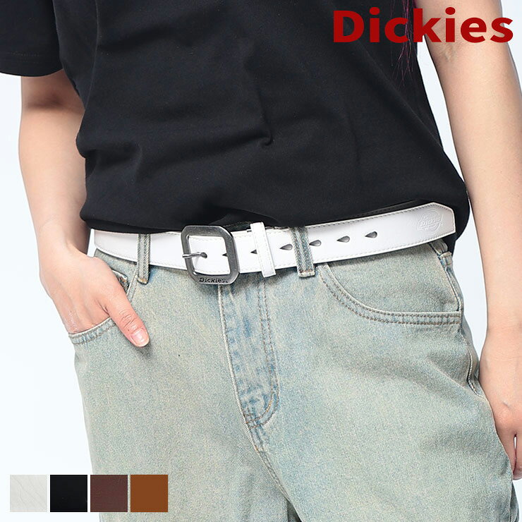 乐天商城 - Dickies (ディッキーズ) 35mm ベルトプレーン 無地 プレーン 合成皮革 ユニセックス