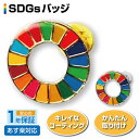 【4/17 10時迄 10%クーポン配布中】SDGs バッジ ピンバッジ 簡単 取り付け sdgsバッジ きれい Sustainable Development Goals 地域環境の保護 1