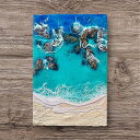 HA-JA WORLDオーシャンレジンアートパネル P4サイズ(333×220mm) 厚み約20mm 波アート レジン アート アートパネル 海 波 人気 おす...