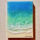 HA-JA WORLDオーシャンレジンアートパネル A5サイズ(210×148mm) 厚み約20mm 波アート レジン アート アートパネル 海 波 人気 おす...