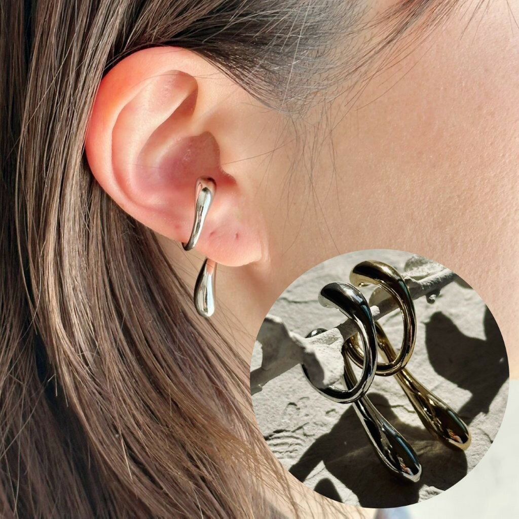 イヤーカフ 大ぶり 華奢 軽い 軽量 プチプラ アクセサリー 普段使い おしゃれ 女性 プレゼント ギフト イヤカフ イヤリング レディース メンズ 大人 カジ...