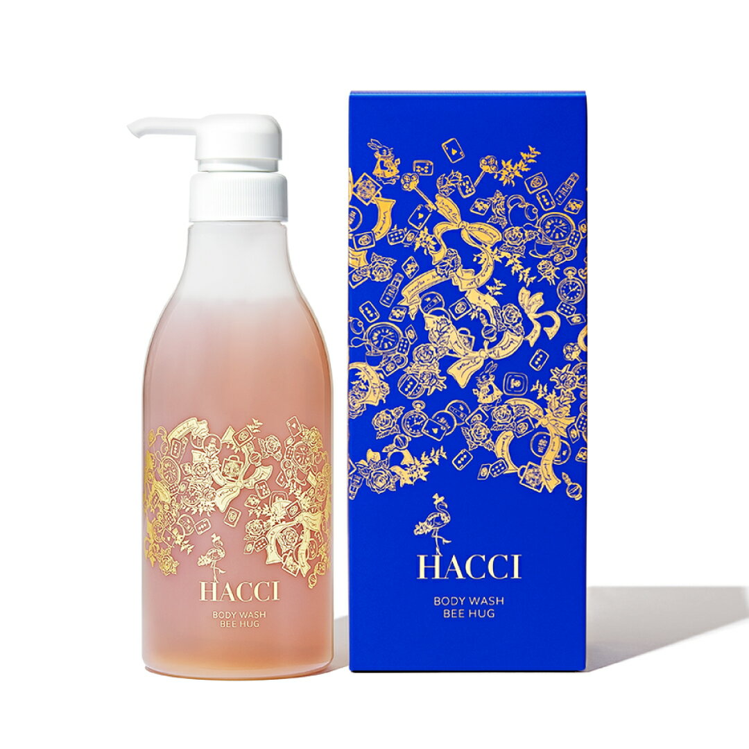 【公式】HACCI ボディウォッシュ BEE HUG ホリデー限定 385mL / hacci ハッチ はっち / 送料無料 / ボディソープ 保湿 ハニージャスミンの香り / はちみつ ハチミツ 蜂蜜 / ギフト プレゼント クリスマス 誕生日 お祝い 内祝い / BW07385HAのサムネイル