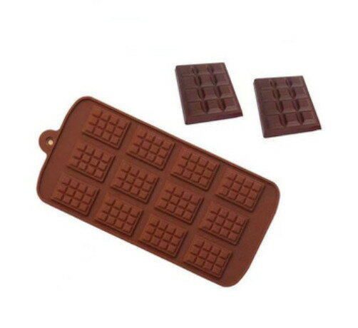 【楽天セール期間中10%OFFポイント5倍】シリコン型板チョコチョコミニ12個DIYハンドメイドチョコレートお菓子おかしチョコ焼き菓子アイスモールドバレンタインお菓子作りケーキ型ケーキ