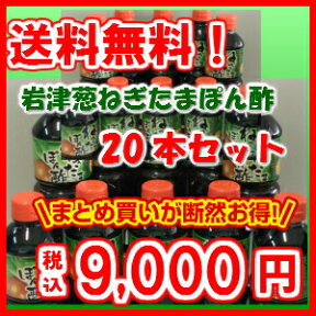 岩津葱ねぎたまぽん酢 500ml×20　【断然お得な20本セット】【送料無料】■岩津葱とたまねぎのポン酢！/たまねぎ　ポン酢/タマネギ　ポン酢/万能 調味料/お土産/但馬/朝来/日本三大ねぎ/ドレッシング/焼肉/野菜