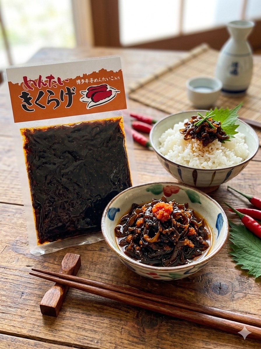 めんたいきくらげ 200g 博多辛子めんたいこ入り