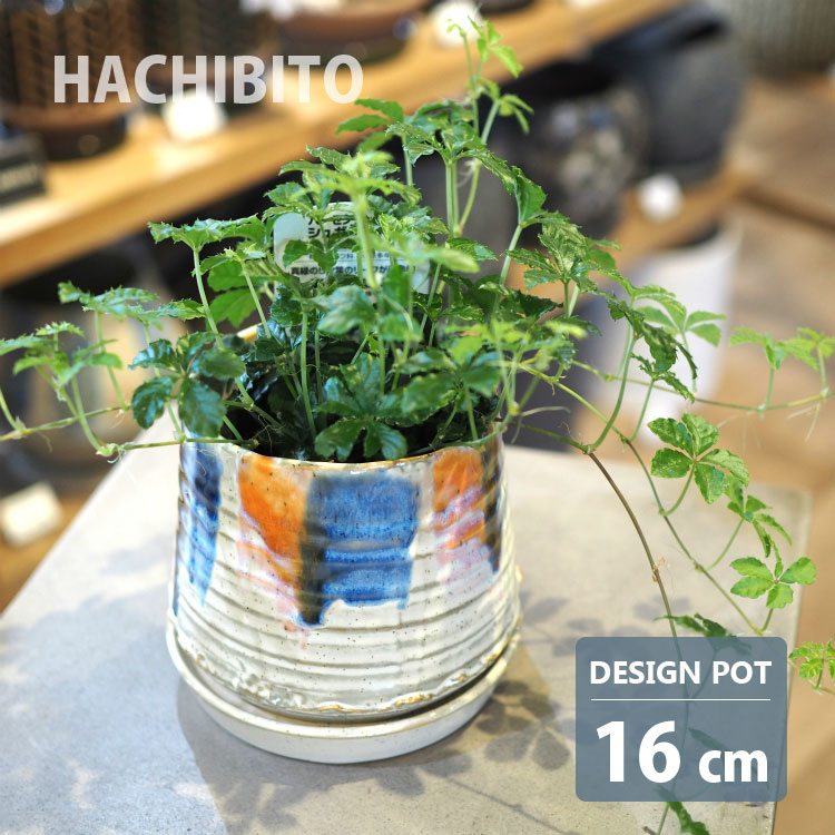 植木鉢 おしゃれ 陶器鉢 ロイヤルアンフレポット AS087-160 5.5号(16.5cm) 鉢底穴...
