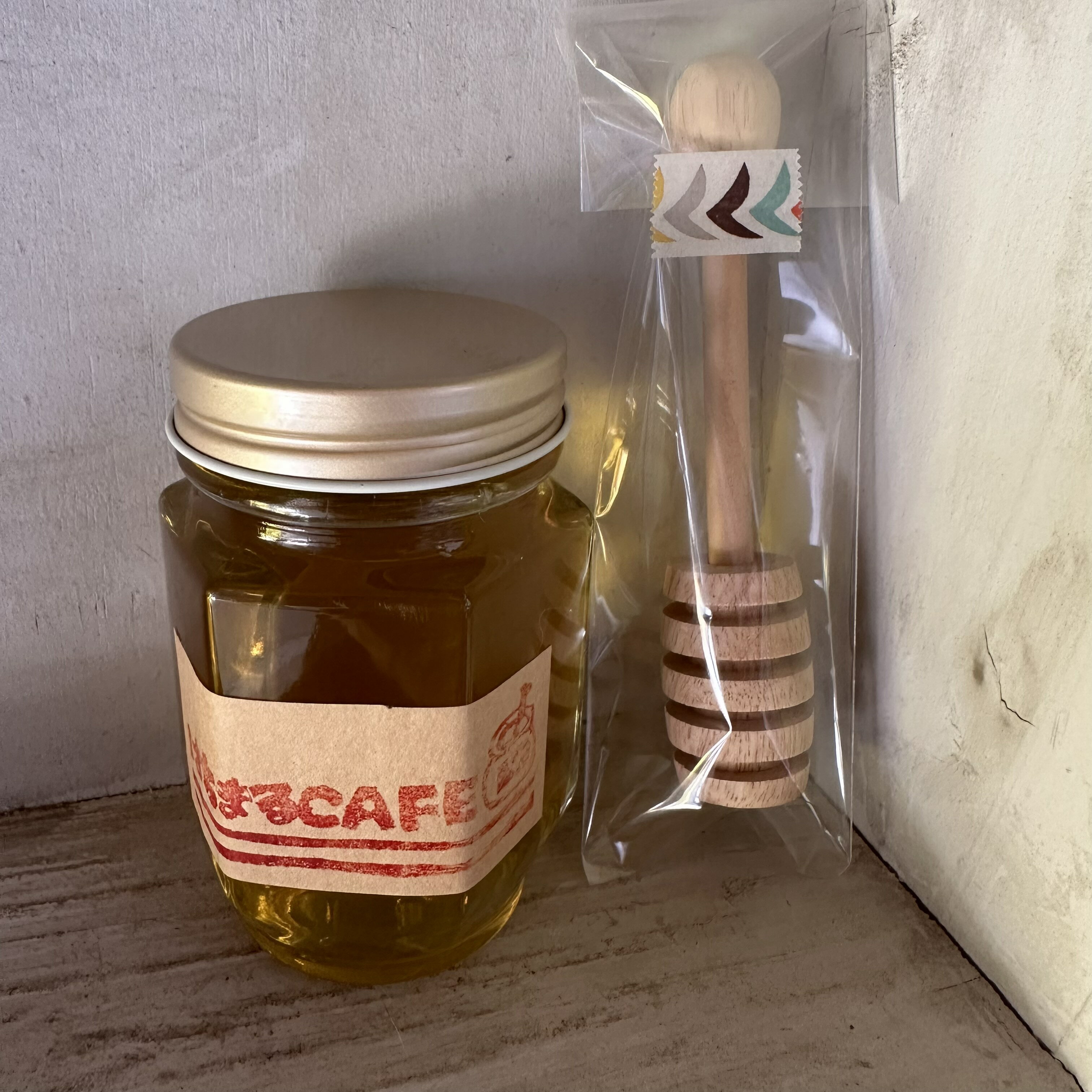 Honey - 令和7年6月採蜜　国産はちみつ　あかしあと木製はちみつサーバーセット　内容量170g