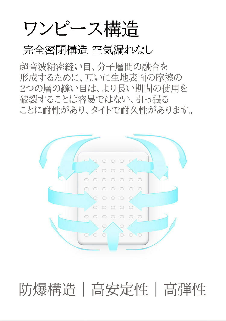 エアーベッド シングル 厚み20cm マットレス 固さ調整可能 足踏み式 ベロア調 肌ざ...