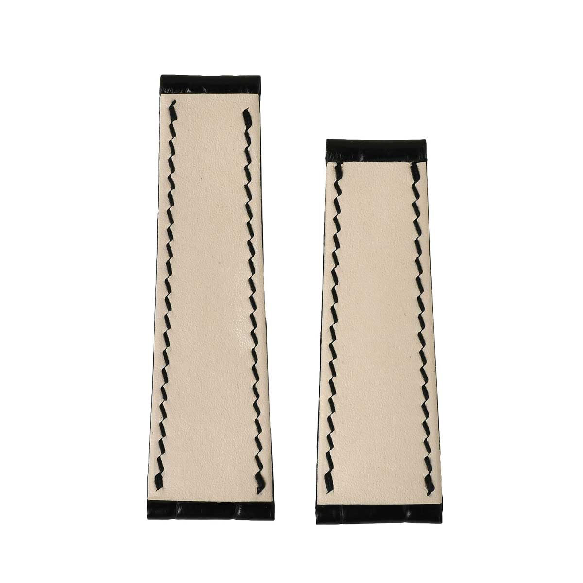 腕時計用 レザーベルト, ワニ革 社外品 汎用品 取付幅:20mm ROLEX ロレックス (尾...