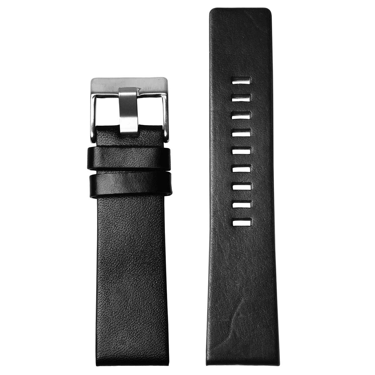 腕時計用 レザーベルト 社外品 汎用品 取付幅:22mm/24mm/26mm/28mm/30mm DIESEL ディーゼル (尾錠)ピンバックル付き [Eight-ELB291].