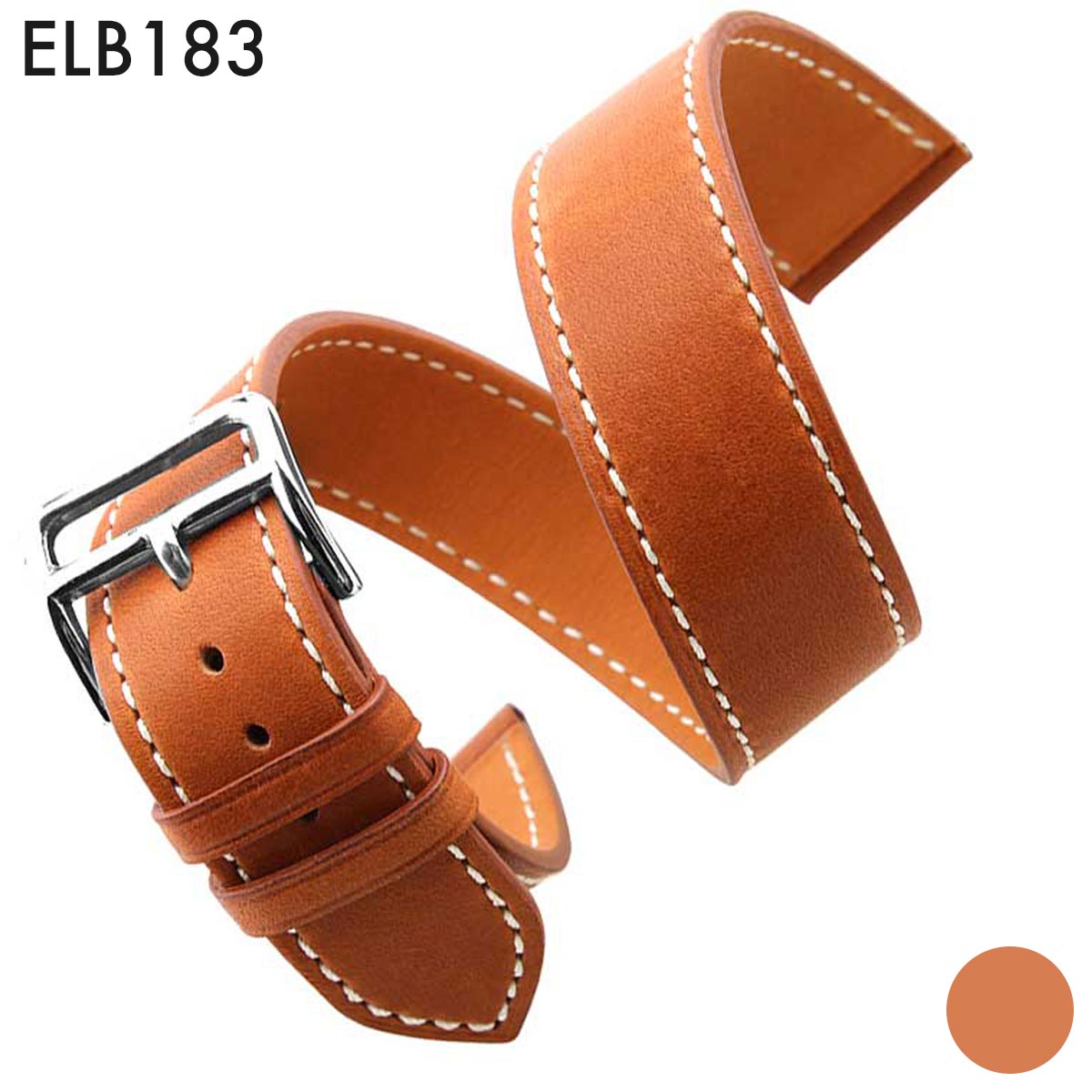 ご購入前の注意 配送方法 商品説明 品番ELB183素材レザー適用タイプAppleWatch アップル・ウォッチサイズ展開22mmカラー展開ベルトカラー:ブラウンバックルカラー:シルバー取付部形状ストレート長さ尾錠側75mm、剣先側290mm厚さ約3mm重量約12gバックルピンバックル付き備考なし