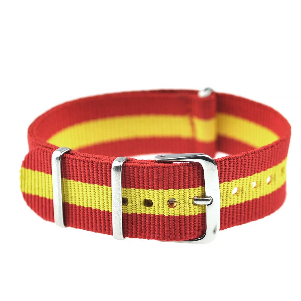 Watch Band, Belt - 腕時計ベルト 腕時計バンド 替えストラップ 社外品 汎用ナイロンベルト 取付幅20mm (尾錠)ピンバックル付き [ Eight - enb146 ].