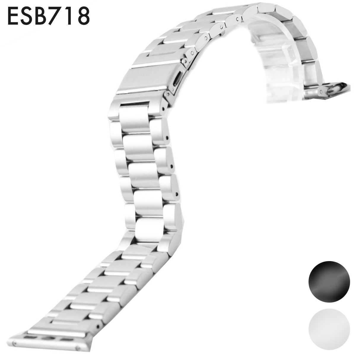 Rakuten - 腕時計用 ステンレスベルト 社外品 汎用品 取付幅:38用/42用 (尾錠)Dバックル [Eight-ESB718].