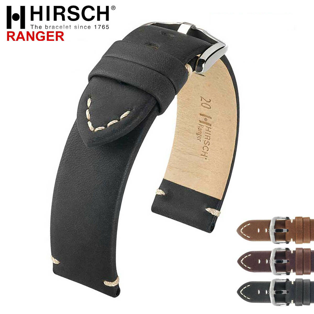 HIRSCH ヒルシュ RANGER（レンジャー）腕時計用レ